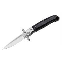 Set de doua bricege DEPOX®, lamă oțel inoxidabil 420, mâner lemn și metal, 23.5 cm