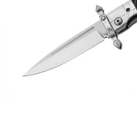 Set de doua bricege DEPOX®, lamă oțel inoxidabil 420, mâner lemn și metal, 23.5 cm
