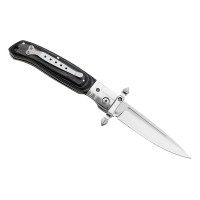 Set de doua bricege DEPOX®, lamă oțel inoxidabil 420, mâner lemn și metal, 23.5 cm
