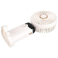 Ventilator portabil USB reîncărcabil, silențios cu 5 trepte de viteză, alb