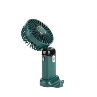 Ventilator portabil USB reîncărcabil, DEPOX®, silențios cu 5 trepte de viteză, verde