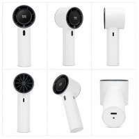 Ventilator Turbo Portabil DEPOX®, 99 Viteze cu Afișaj LED – Reîncărcabil USB, alb