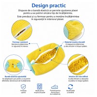 Sac pentru spalarea incălțămintei, Protecție și Curățare Eficientă, Galben Sac pentru spalarea incălțămintei, Protecție și Curățare Eficientă, Galben