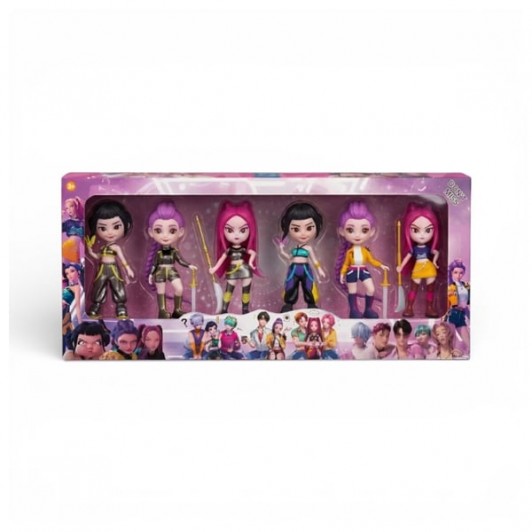 Set sase Figurine K-Pop Demon Hunters, DEPOX®, multicolor