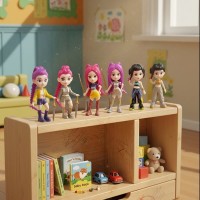 Set sase Figurine K-Pop Demon Hunters, DEPOX®, multicolor