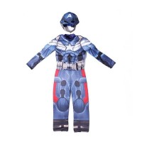Set costum Captain America cu Muschi + Scut Supererou 30 cm, DEPOX®, 5-7 ani , 110-120 cm