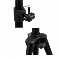Suport Metalic Tip Trepied pentru Boxe Audio, DEPOX®, Reglabil, 150 cm, Maxim 30 Kg, Negru
