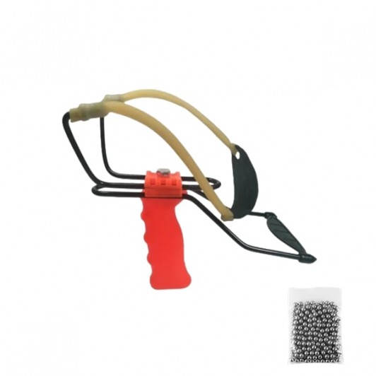 Set prastie profesionala metalica cu suport antebrat si 100 bile metalice 12 mm, DEPOX®, 20 cm, port