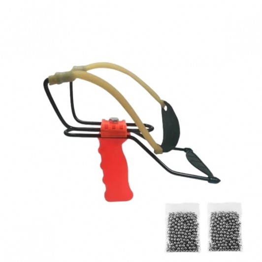 Set prastie profesionala metalica cu suport antebrat si 200 bile metalice 12 mm, DEPOX®, 20 cm, port