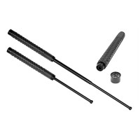 Baston telescopic pliabil, 52 cm, maner antiderapant, husa inclusa, negru