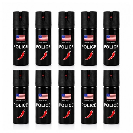 Set 10 bucati Spray paralizant chili, DEPOX®, 60 ml, husa inclusa Set 10 bucati Spray paralizant chili, DEPOX®, 60 ml, husa inclusa