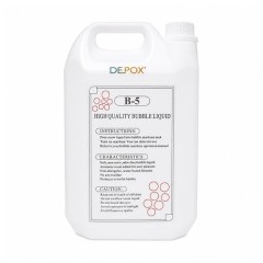 Lichid Profesional pentru Mașină de Bule de Săpun B-5 DEPOX®, Non-Toxic, Compatibil Universal, 5L