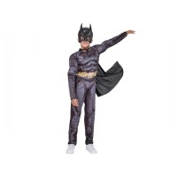 Set costum carnaval Batman cu muschi si masca plastic, 22 cm x 15 cm pentru copii DEPOX®, 3-5 ani, g