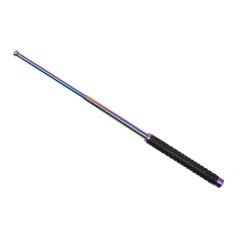 Baston Telescopic Pliabil DEPOX®, Finisaj Multicolor, Mâner Antiderapant, 52 cm