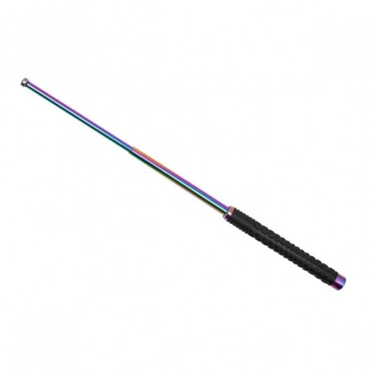 Baston Telescopic Pliabil DEPOX®, Finisaj Multicolor, Mâner Antiderapant, 52 cm