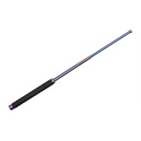 Baston Telescopic Pliabil, Finisaj Multicolor, Mâner Antiderapant, 52 cm