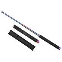 Baston Telescopic Pliabil, Finisaj Multicolor, Mâner Antiderapant, 52 cm