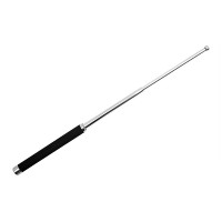 Set doua bastoane telescopice pliabile, DEPOX®, 51 cm, maner antiderapant, argintiu/negru