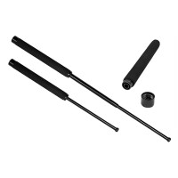 Set doua bastoane telescopice pliabilesi spray paralizant chili, DEPOX®, 51 cm/ 60 ml, maner antider
