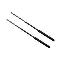 Set bastoane telescopice pliabile si spray paralizant chili, DEPOX®, 64 cm / 60 ml, maner antiderapa