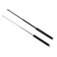Set doua bastoane telescopice pliabile si spray paralizant chili DEPOX®, 64 cm/ 65 cm/ 60 ml , argin