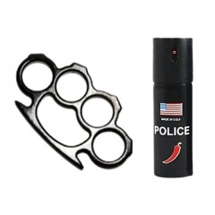 Set spray paralizant chili si box autoaparare DEPOX®, 60 ml/12 cm, negru