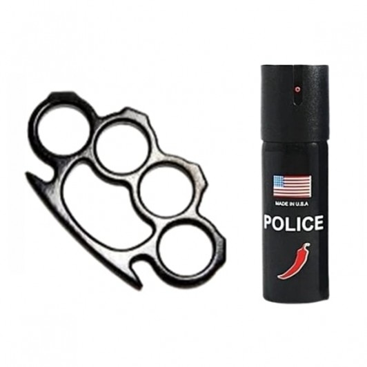 Set spray paralizant chili si box autoaparare DEPOX®, 60 ml/12 cm, negru