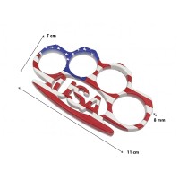 Set rozeta American Flag si spray autoaparare chili DEPOX®, 11 cm/60 ml, multicolor
