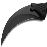 Set topor survivor si cutit karambit Night, DEPOX®, 19 cm/39 cm, negru