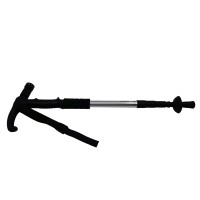 Baston trekking extensibil, Ol Helper, aluminiu, lampa LED, 110 cm, argintiu