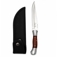 Set 2 cutite pliabile outdoor cu aspect lemn, DEPOX®, 37 cm /28,5 cm, maro