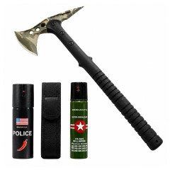 Set secure supravieturire, spray autoaparare si spray chili DEPOX®, otel inoxidabil, 40 cm/60 ml/60 Set secure supravieturire, spray autoaparare si spray chili DEPOX®, otel inoxidabil, 40 cm/60 ml/60