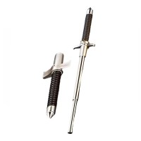 Set baston telescopic cu ciocan si spray cu piper, husa inclusa, 24-67 cm/50 ml