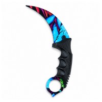 Set doua cutite karambit DEPOX®, 22 cm, multicolor, teaca inclusa