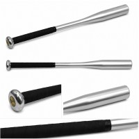 Set trei bate de baseball DEPOX®, aluminiu, 63 cm, argintiu