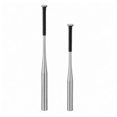 Set doua bate de baseball DEPOX®, aluminiu, 63 cm/80 cm, argintiu