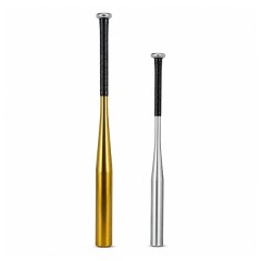 Set doua bate  de baseball DEPOX®, aluminiu, 63 cm/80 cm, argintiu/auriu
