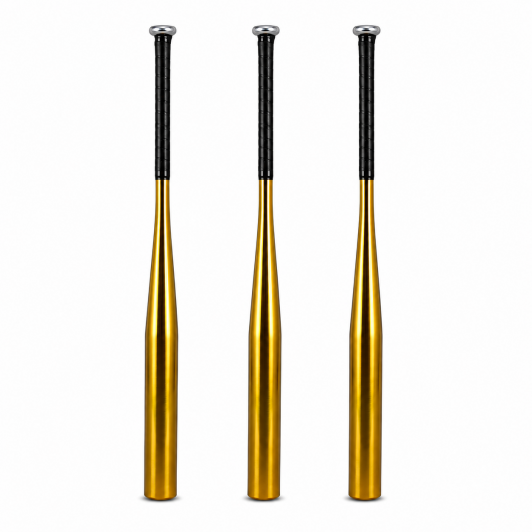 Set trei bate de baseball DEPOX®, aluminiu, 80 cm, auriu