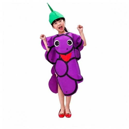 Costum carnaval fruct Strugure, mov, marime universala