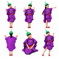 Costum carnaval fruct Strugure, mov, marime universala