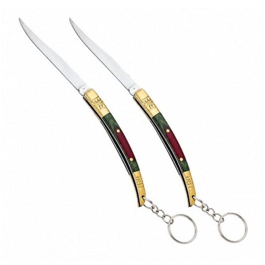 Set doua cutite model Spaniol DEPOX®, Breloc, 18 cm Set doua cutite model Spaniol DEPOX®, Breloc, 18 cm