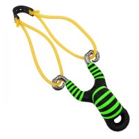 Set doua prastii din aliaj cu benzi elastice DEPOX®, mâner ergonomic, 13 cm, verde