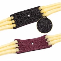 Set 2 benzi de schimb pentru praștie, DEPOX®, latex/piele, galben, 32 cm
