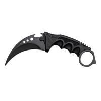 Set doua cutite karambit vanatoare DEPOX®, lamă fixă, oțel inoxidabil 420, negru/multicolor, 19 cm Set doua cutite karambit vanatoare DEPOX®, lamă fixă, oțel inoxidabil 420, negru/multicolor, 19 cm