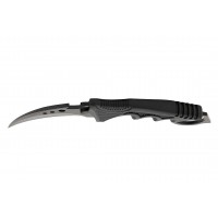 Set doua cutite karambit vanatoare DEPOX®, lamă fixă, oțel inoxidabil 420, negru/gri, 19 cm
