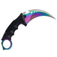 Set doua cutite de vanatoare DEPOX®, Fade Break, 19 cm, otel, multicolor