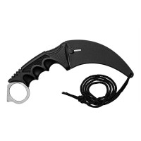 Set doua cutite karambit vanatoare DEPOX®, lamă fixă, oțel inoxidabil 420, gri, 19 cm