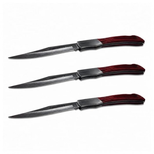Set trei bricege de vanatoare, camping si pescuit DEPOX®, 26 cm​, husa inclusa