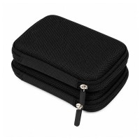 Cutie rigida pentru prastie, husa protectie, compacta, rezistenta la socuri, 16x11x4 cm, negr