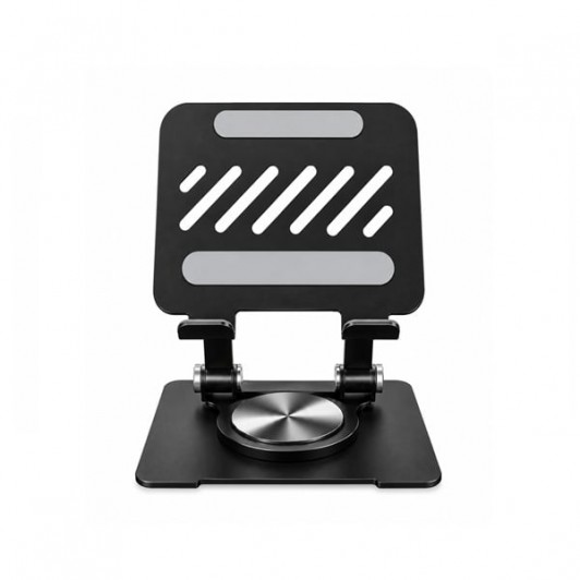 Suport pliabil metalic pentru telefon și tabletă DEPOX®, rotire 360°, reglabil 180°, compatibil 10–4
